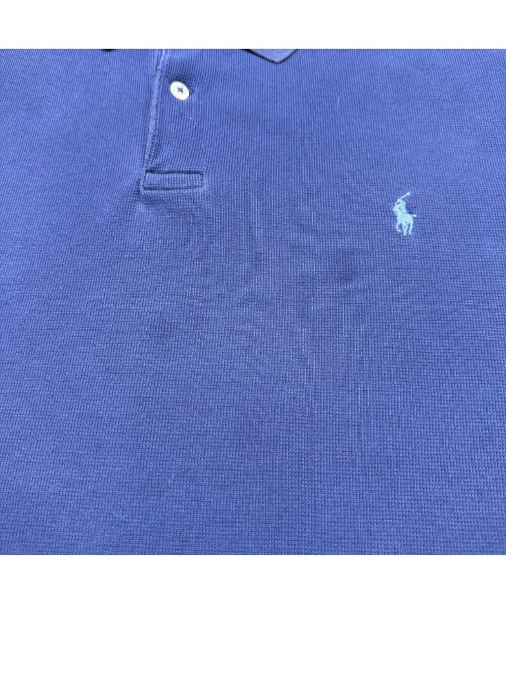 Ralph Lauren Polo Shirt Mens Size L Blue Short Sleeve Vintage Preppy Golf Rugby - Picture 2 of 5